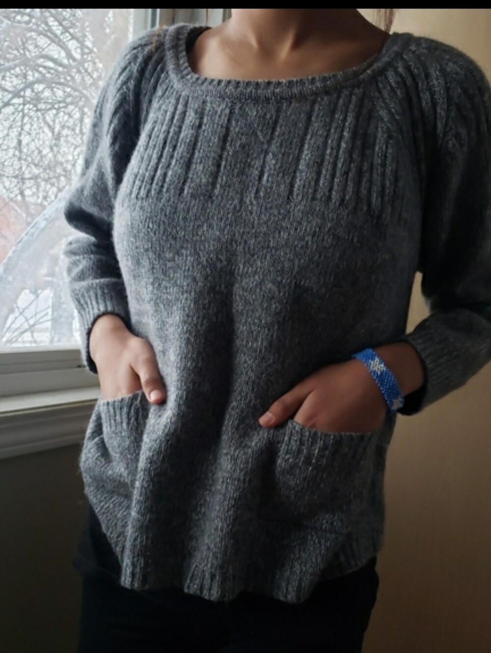 Trenery Gray Crew Neck Sweater